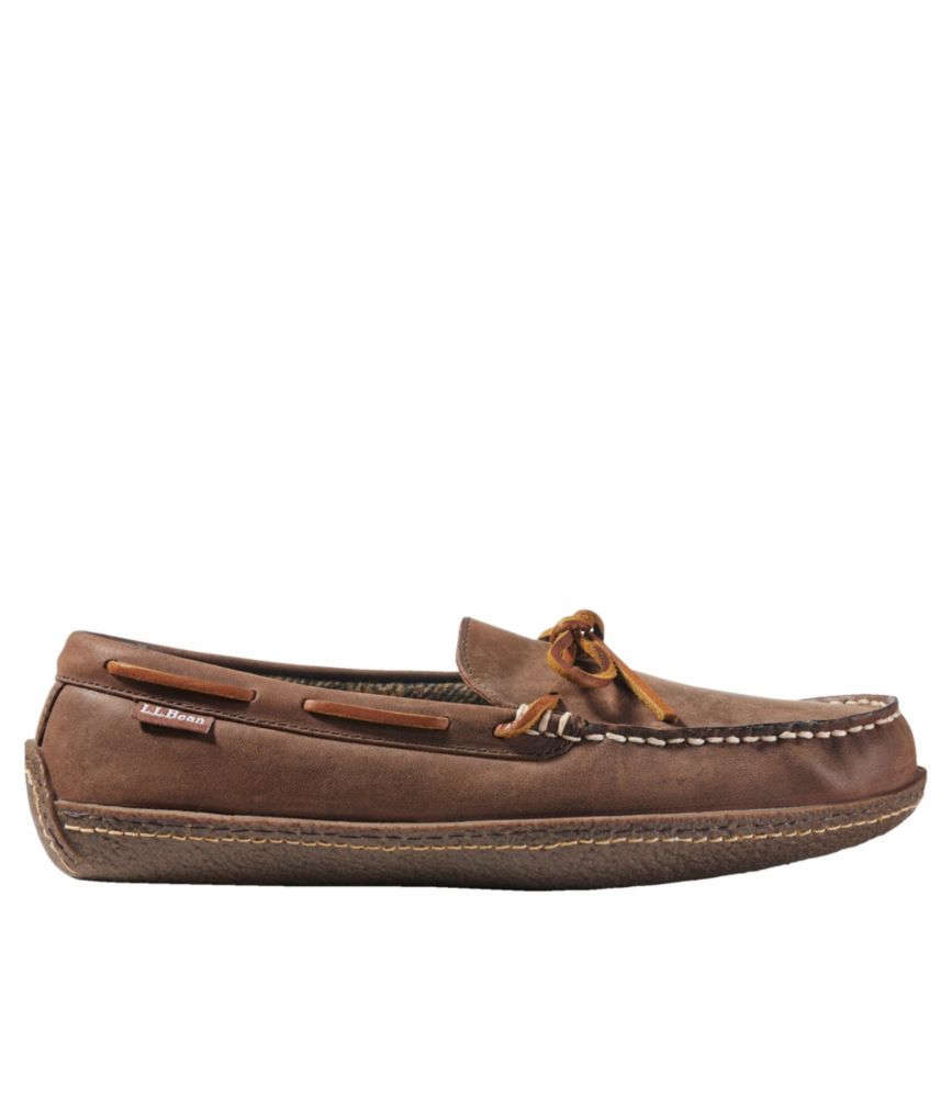 Men'S L.L.Bean Handsewn Slippers, Flannel-Lined