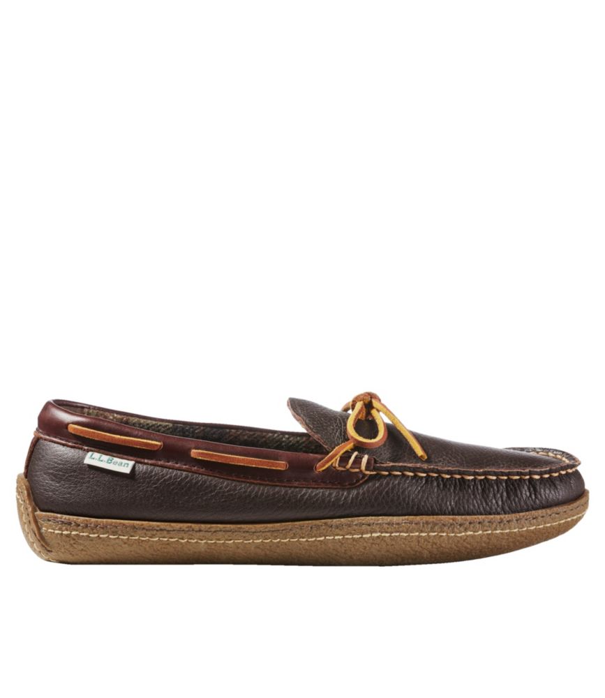 Men'S L.L.Bean Handsewn Slippers, Flannel-Lined