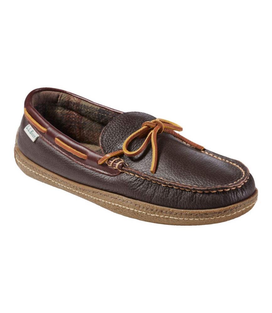 Men'S L.L.Bean Handsewn Slippers, Flannel-Lined