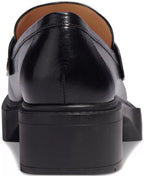 Coach Women's Leah Platform Leather Lug Sole Loafers