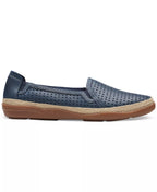 Clarks Slip-On Espadrille Leather Flats