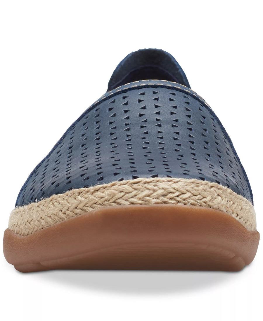 Clarks Slip-On Espadrille Leather Flats