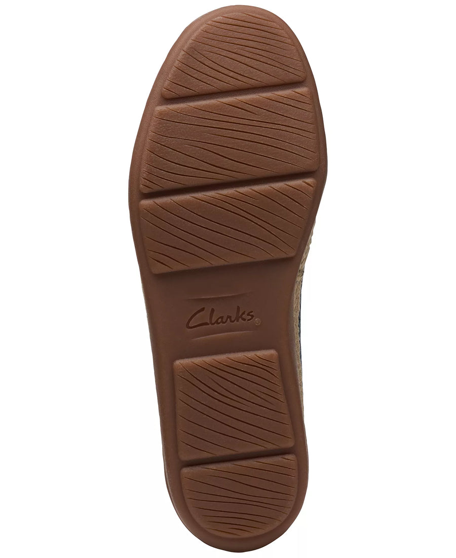 Clarks Slip-On Espadrille Leather Flats