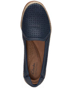 Clarks Slip-On Espadrille Leather Flats
