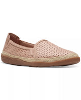 Clarks Slip-On Espadrille Leather Flats