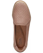 Clarks Slip-On Espadrille Leather Flats