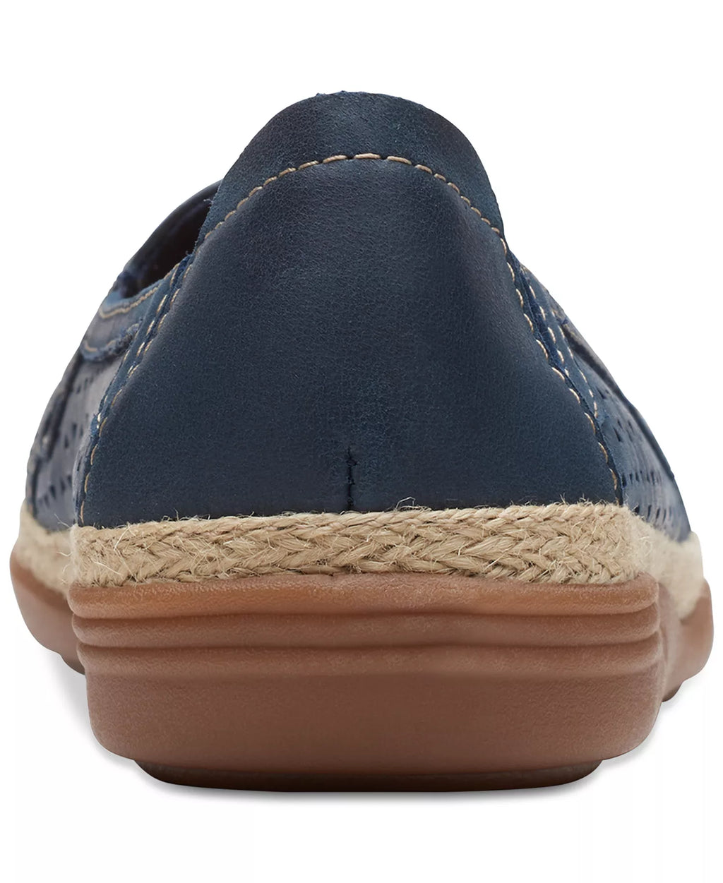 Clarks Slip-On Espadrille Leather Flats