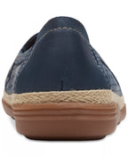 Clarks Slip-On Espadrille Leather Flats