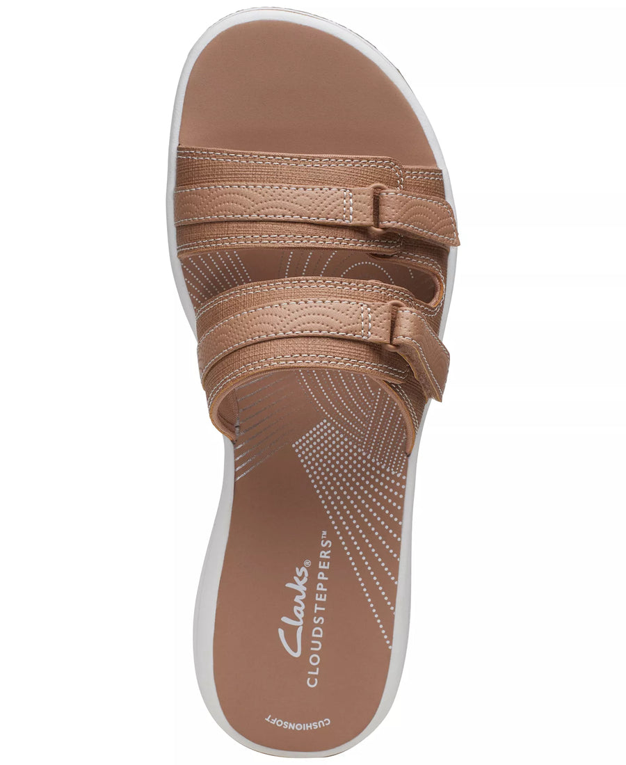 Clarks Women's Cloudsteppers Breeze Piper Comfort Slides