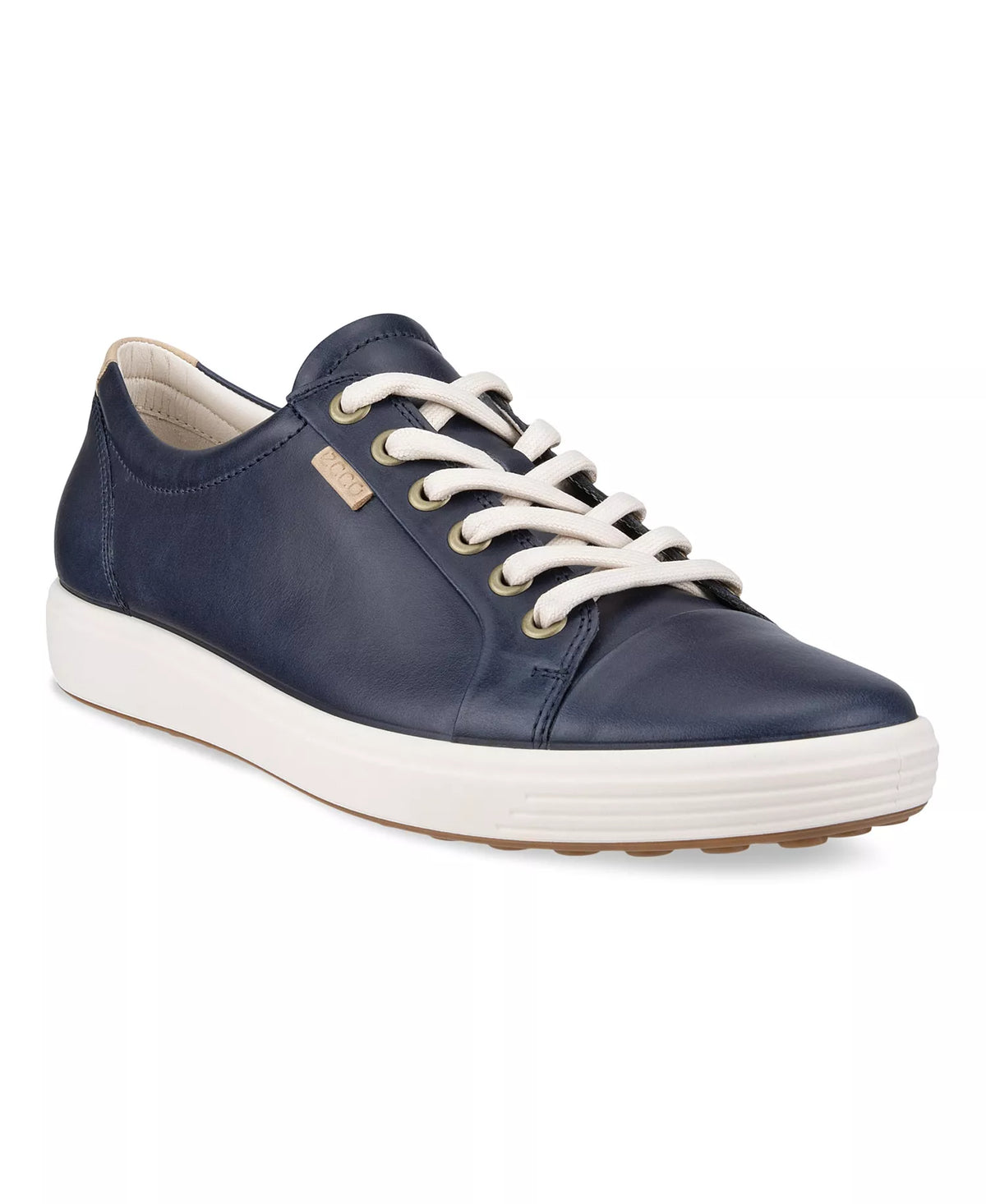 Ecco Soft 7 Leather Lace-Up Casual Sneakers