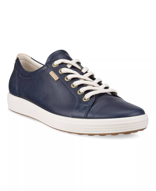 Ecco Soft 7 Leather Lace-Up Casual Sneakers