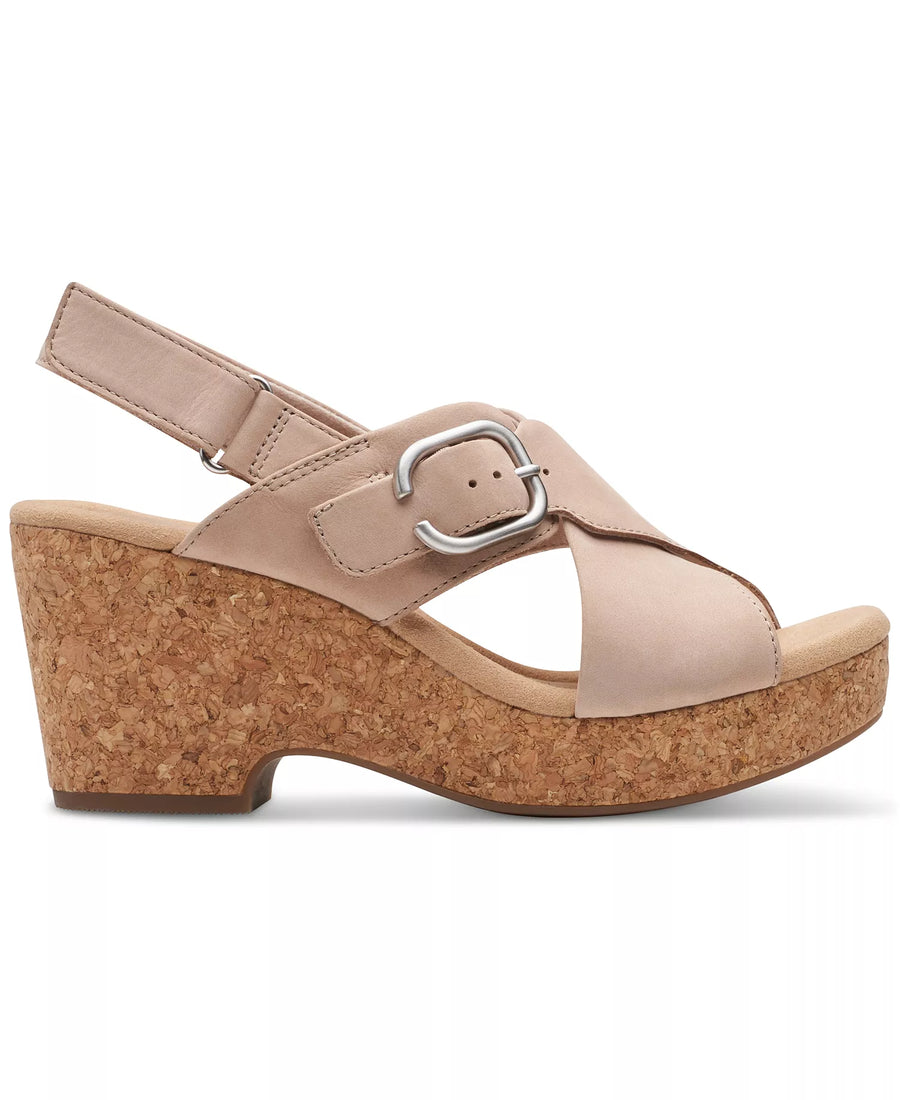 Clarks Women's Giselle Dove Wedge Sandals