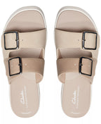 Clarks Women's Drift Buckle Slip-On Slide Wedge Sandals