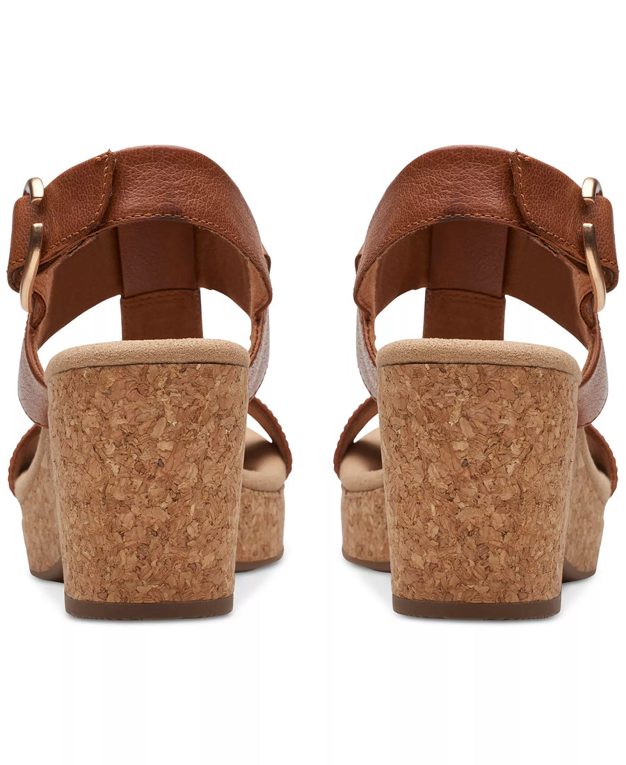 Clarks Giselle Style Wedge Heel Platform Sandals