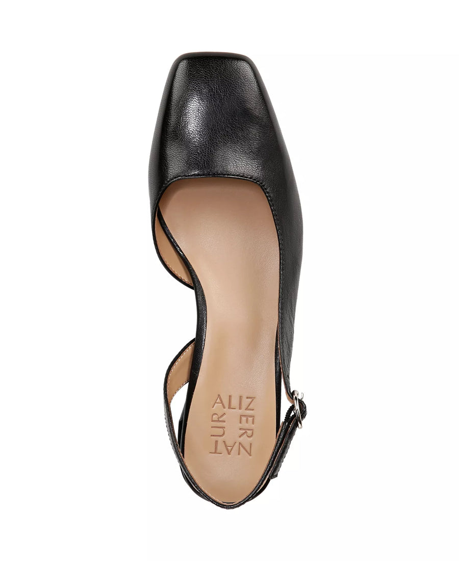 Naturalizer Women's Jayla Mid-Heel Square Toe Slingback Pumps