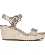 Naturalizer Women's Stella Open Round Toe Buckle Wedge Sandals