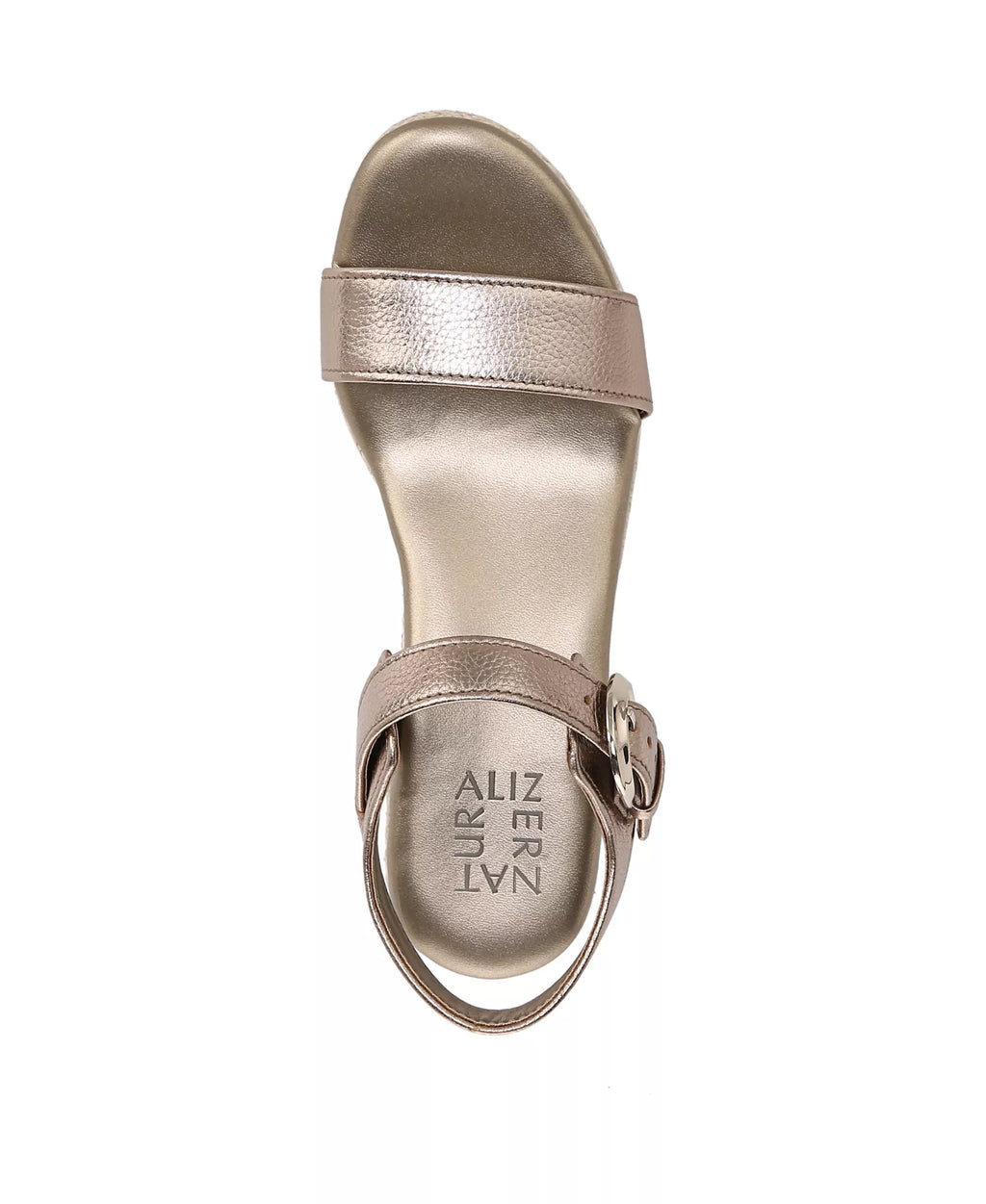 Naturalizer Women's Stella Open Round Toe Buckle Wedge Sandals