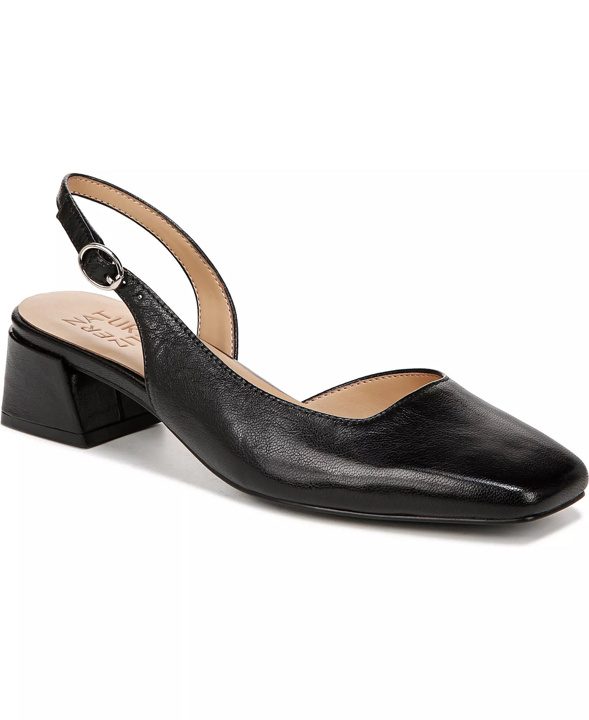 Naturalizer Women's Jayla Mid-Heel Square Toe Slingback Pumps