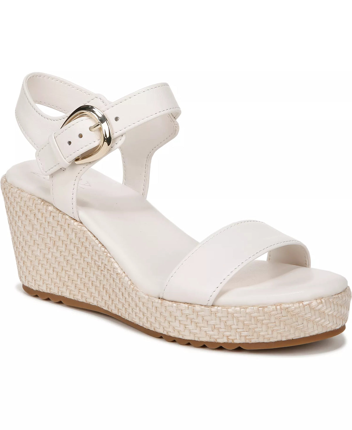 Naturalizer Women's Stella Open Round Toe Buckle Wedge Sandals