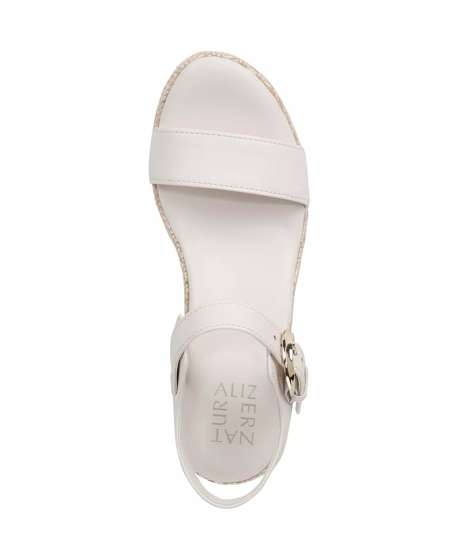 Naturalizer Women's Stella Open Round Toe Buckle Wedge Sandals