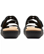 Clarks Laurieann Ruby Scalloped Twist Strap Slide Sandals