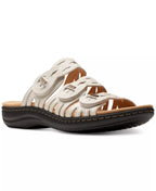 Clarks Laurieann Ruby Scalloped Twist Strap Slide Sandals