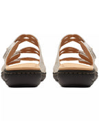 Clarks Laurieann Ruby Scalloped Twist Strap Slide Sandals