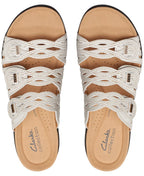 Clarks Laurieann Ruby Scalloped Twist Strap Slide Sandals