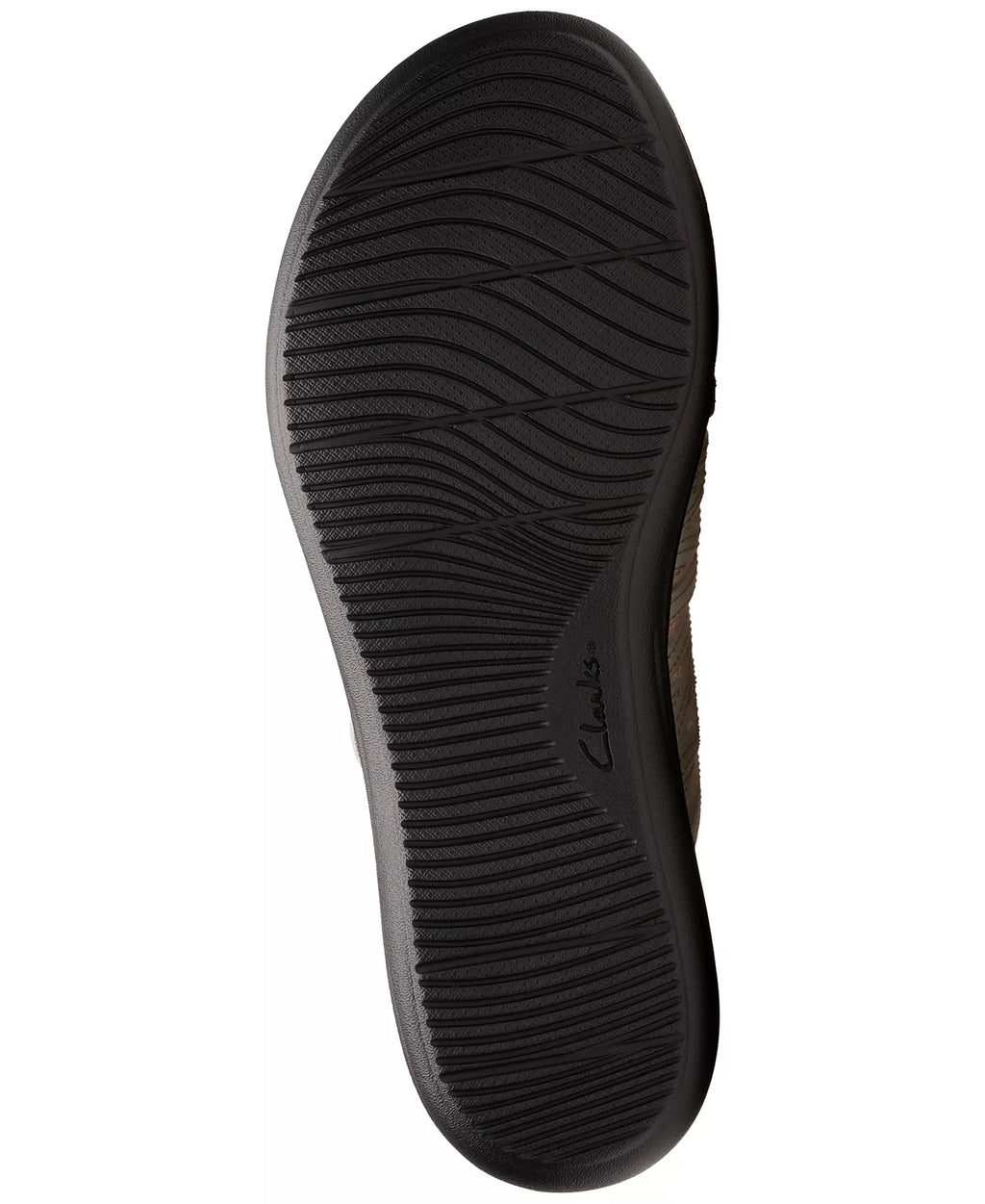 Clarks Laurieann Ruby Scalloped Twist Strap Slide Sandals