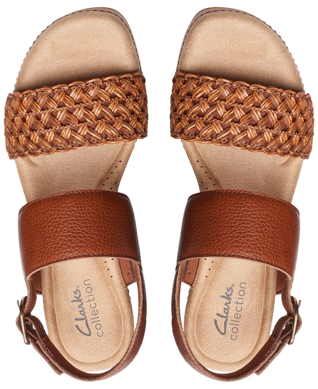 Clarks Seannah Step Woven Strap Clog-Style Platform Sandals 