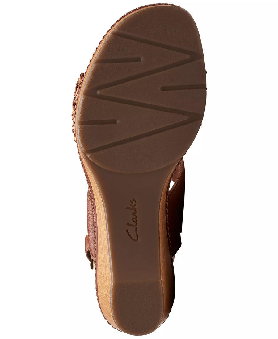 Clarks Seannah Step Woven Strap Clog-Style Platform Sandals 