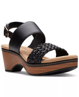 Clarks Seannah Step Woven Strap Clog-Style Platform Sandals 