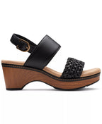 Clarks Seannah Step Woven Strap Clog-Style Platform Sandals 