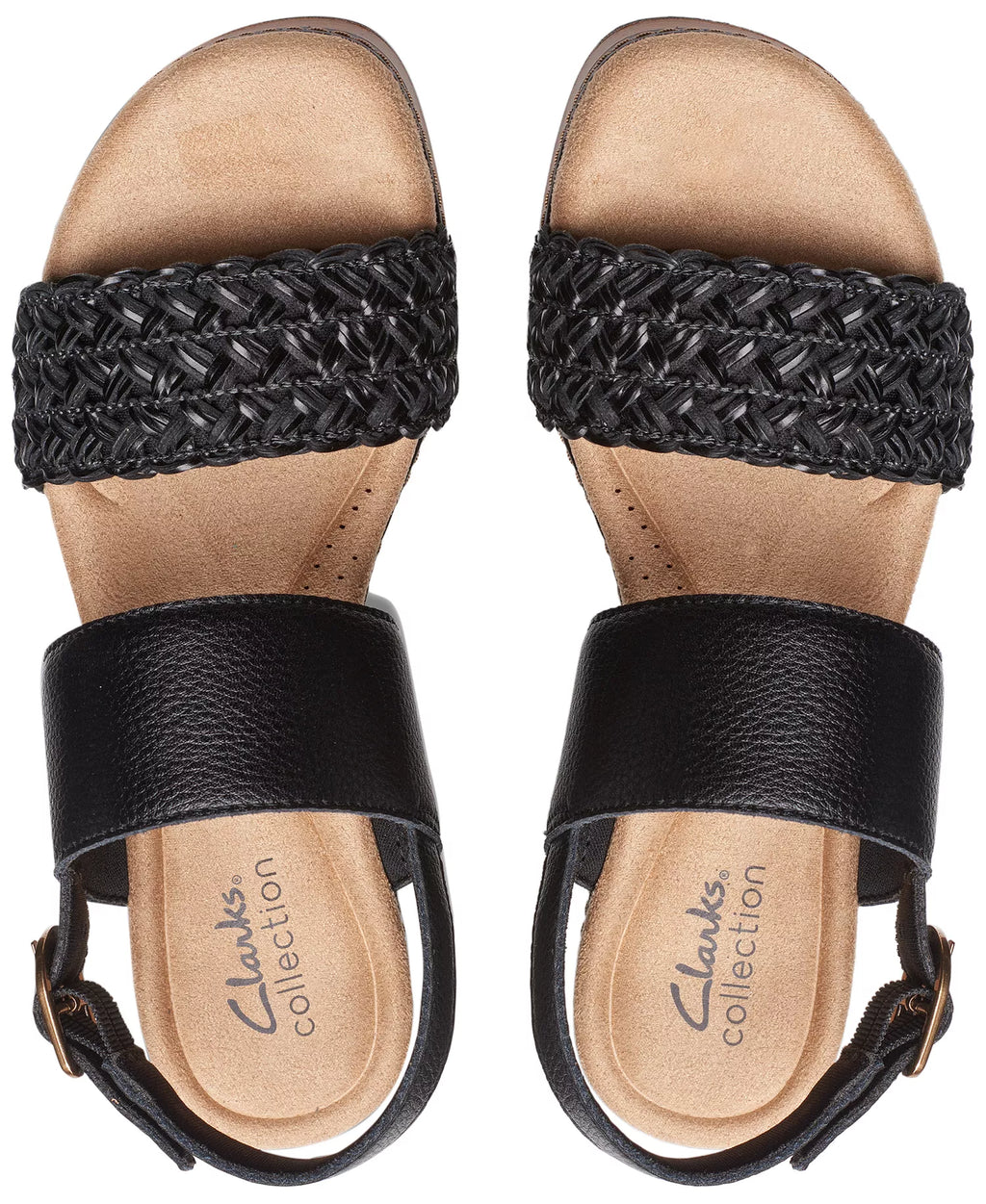 Clarks Seannah Step Woven Strap Clog-Style Platform Sandals 