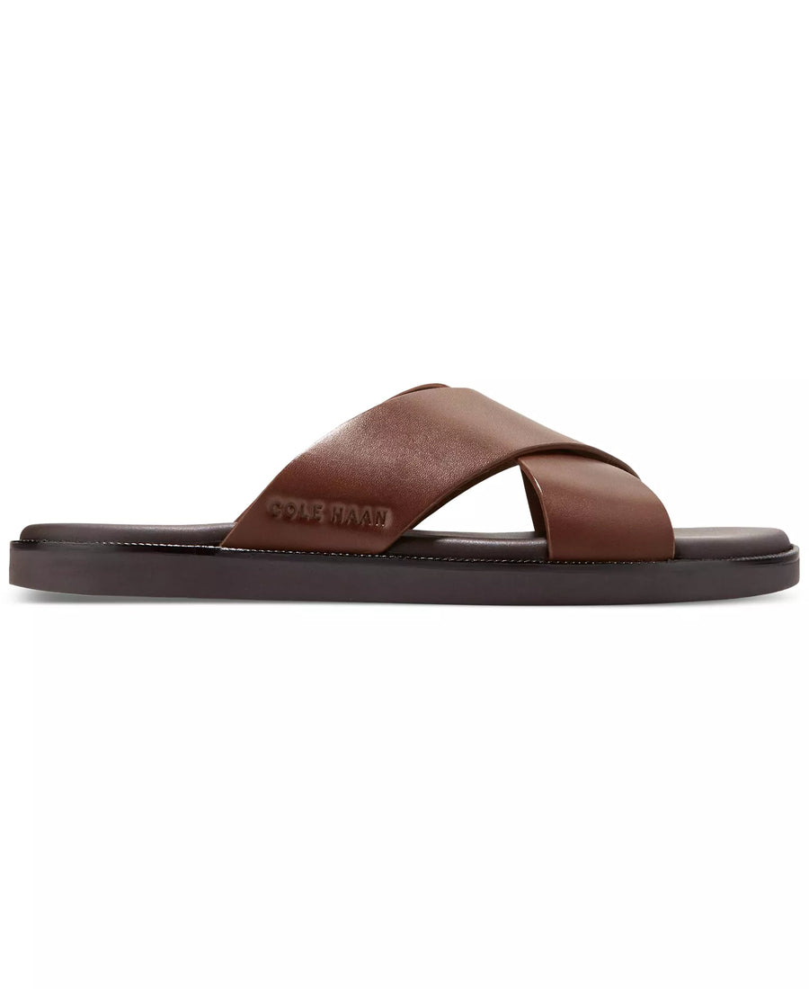 Cole Haan Men's Nantucket Cross Strap Slip-On Slide Sandals