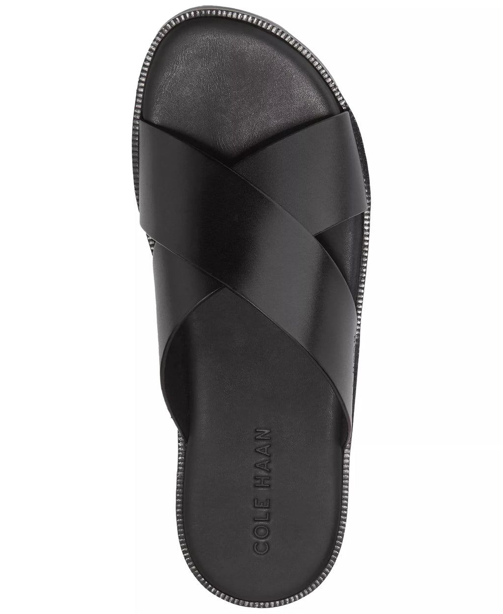 Cole Haan Men's Nantucket Cross Strap Slip-On Slide Sandals