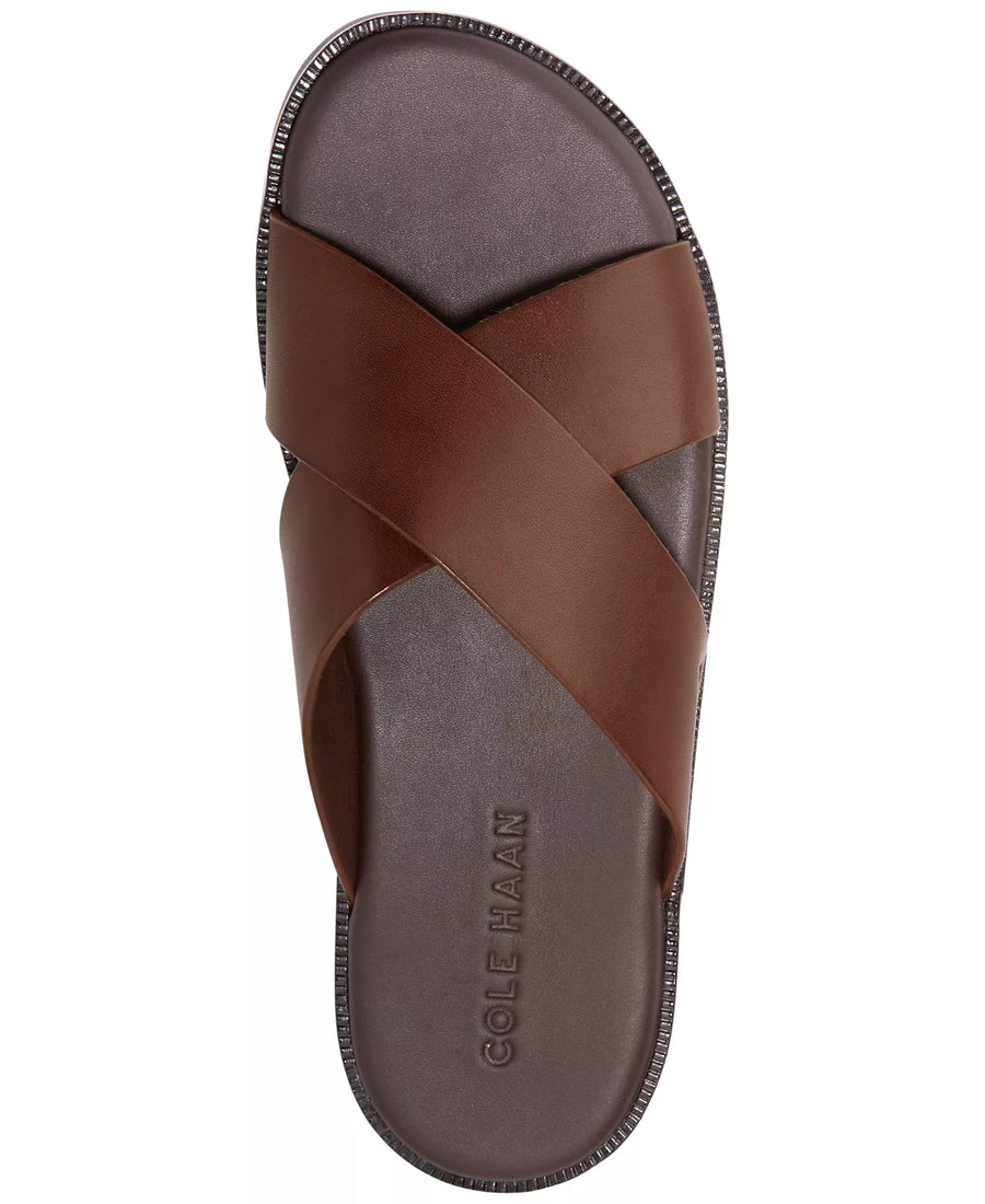Cole Haan Men's Nantucket Cross Strap Slip-On Slide Sandals