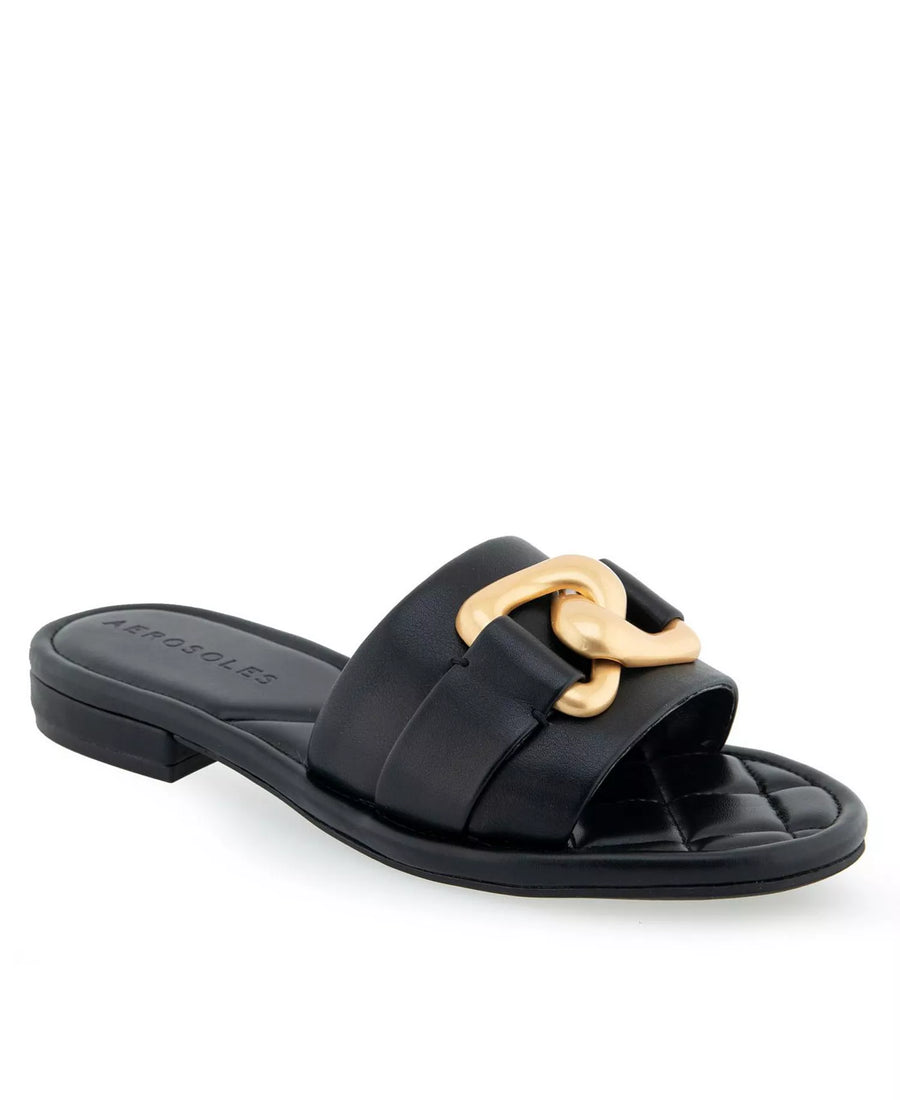 Aerosoles Women's Big Charm Slide Open Toe Sandals