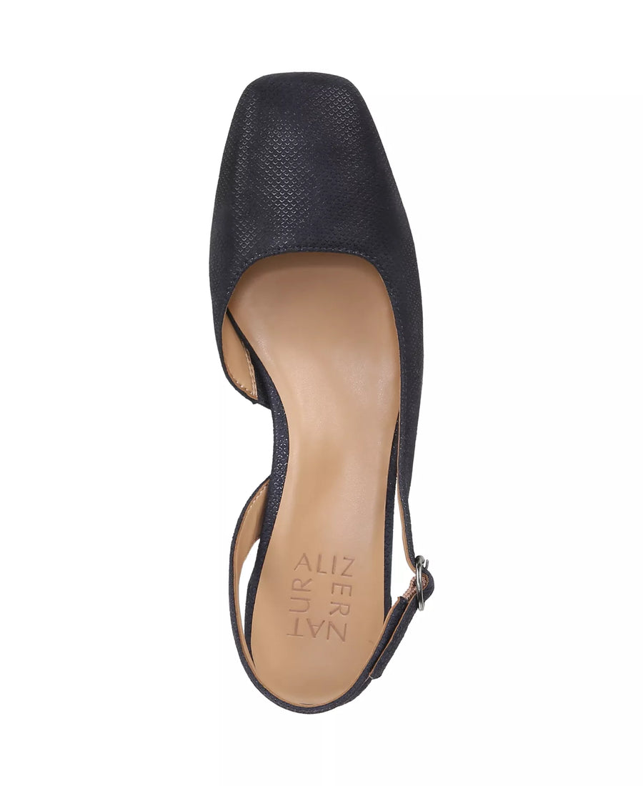 Naturalizer Women's Jayla Mid-Heel Square Toe Slingback Pumps