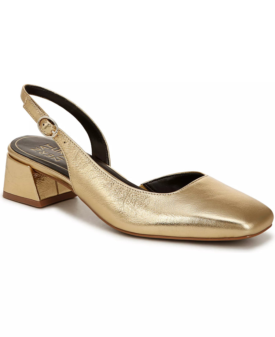 Naturalizer Women's Jayla Mid-Heel Square Toe Slingback Pumps