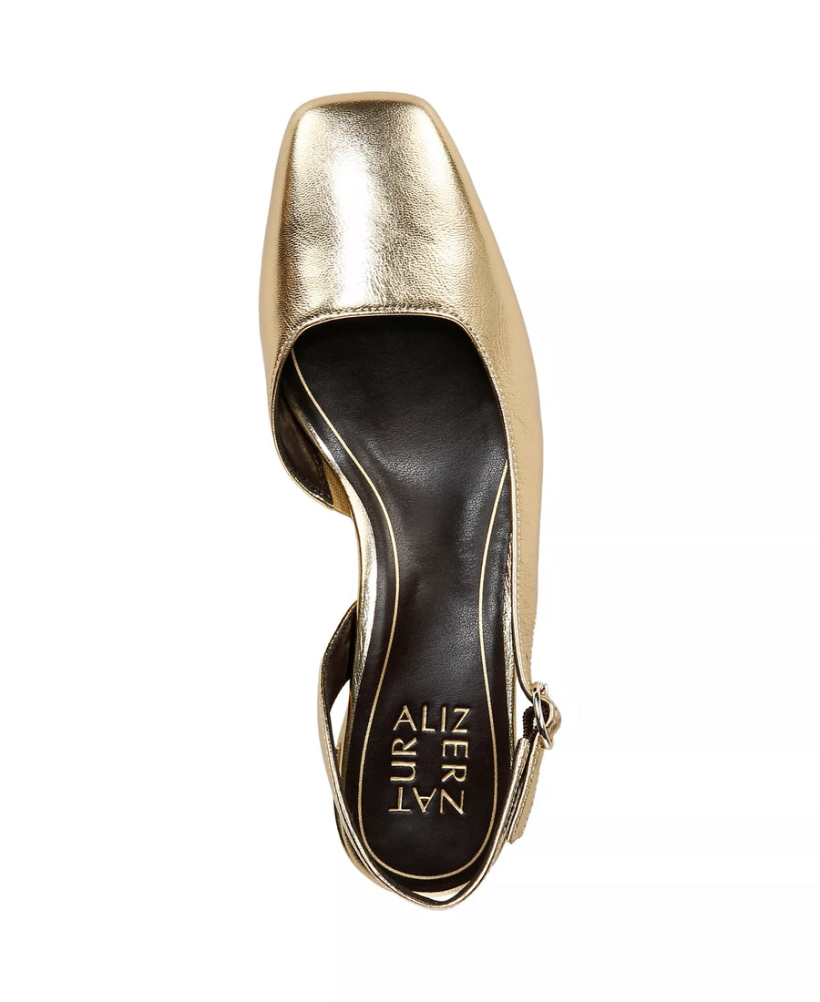 Naturalizer Women's Jayla Mid-Heel Square Toe Slingback Pumps