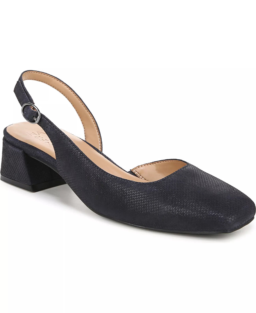 Naturalizer Women's Jayla Mid-Heel Square Toe Slingback Pumps