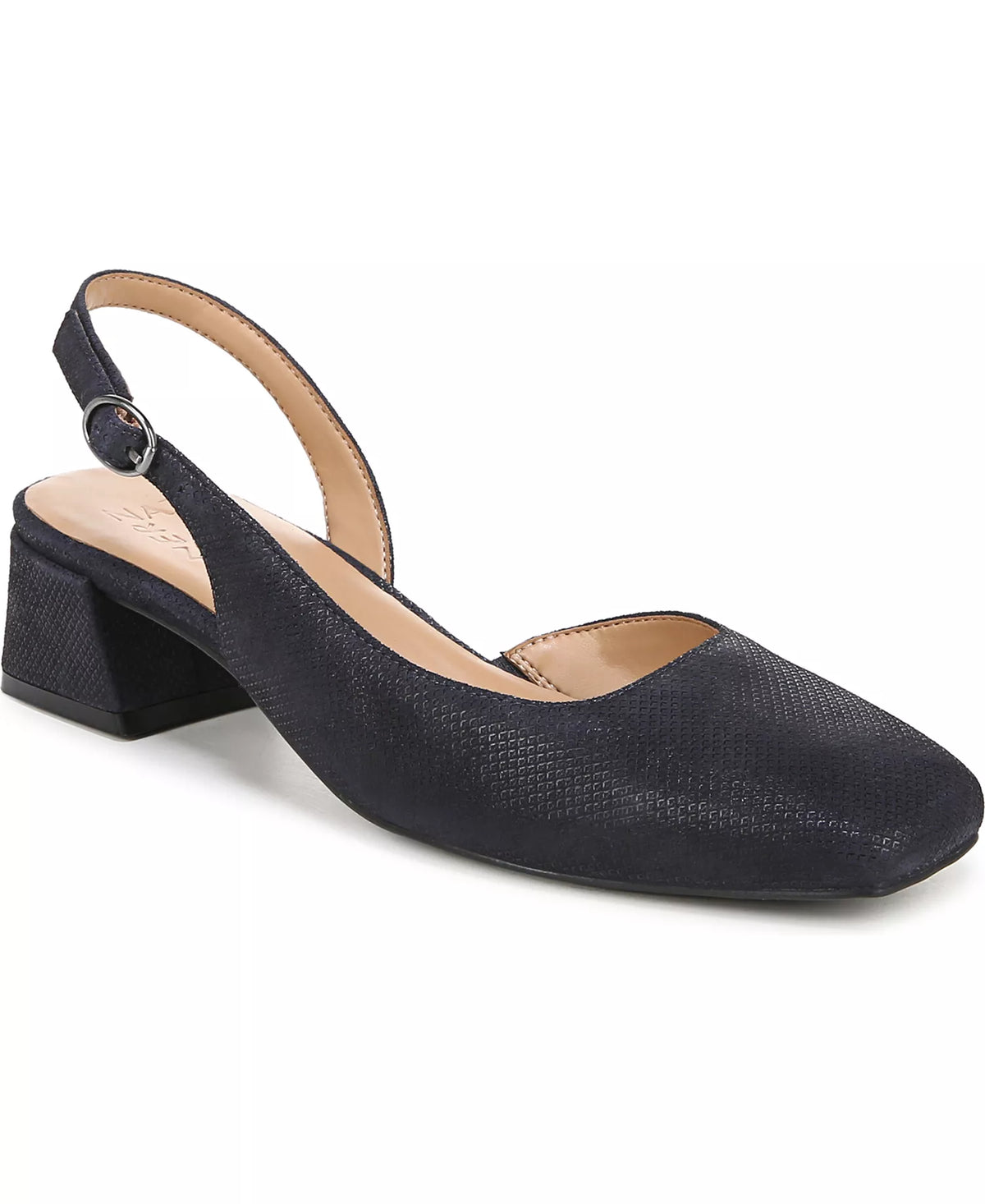 Naturalizer Women's Jayla Mid-Heel Square Toe Slingback Pumps