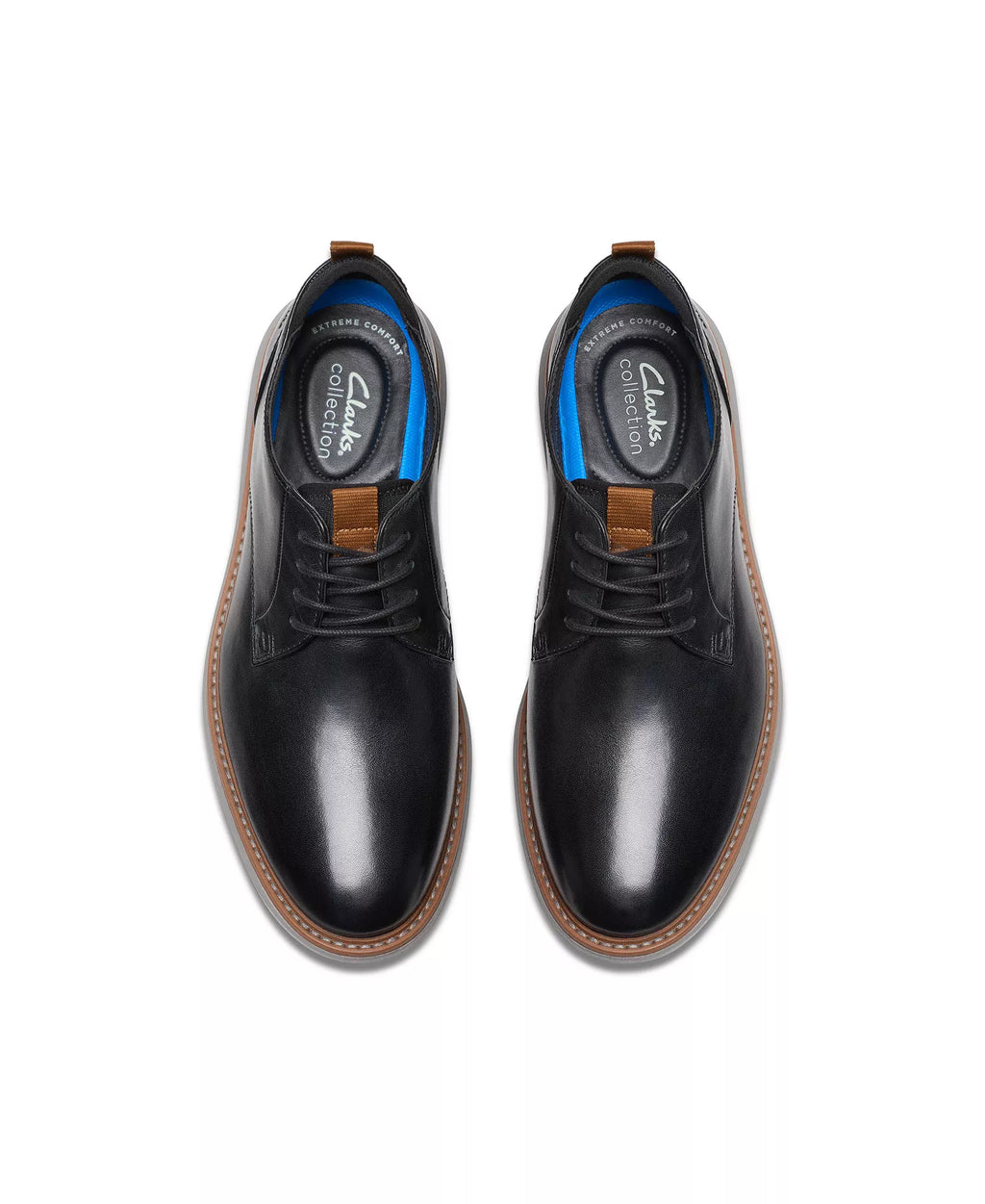 Clarks Collection Men's Brantin Plain Toe Dress Casual Shoes