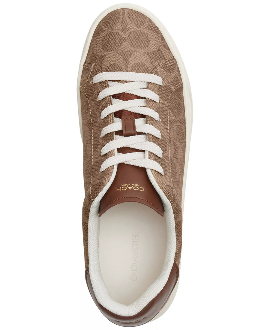 Coach Women's High Line Update Signature Canvas Lace-Up Sneakers