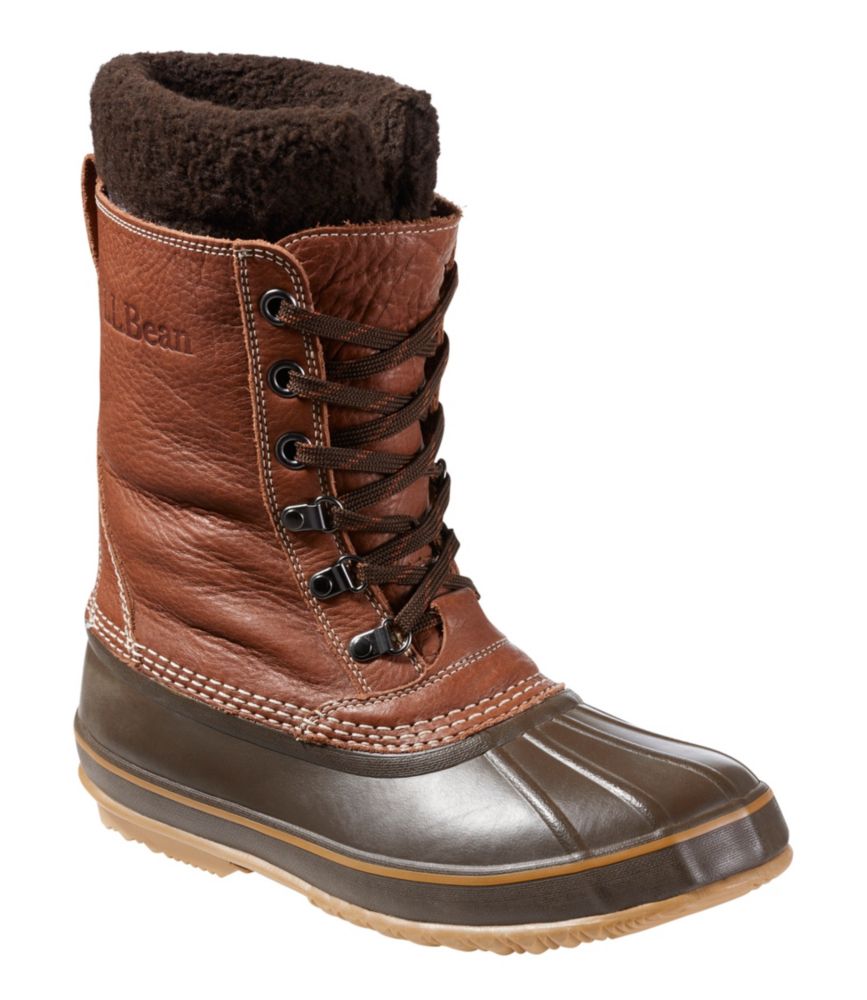 Men'S L.L.Bean Snow Boots With Tumbled Leather