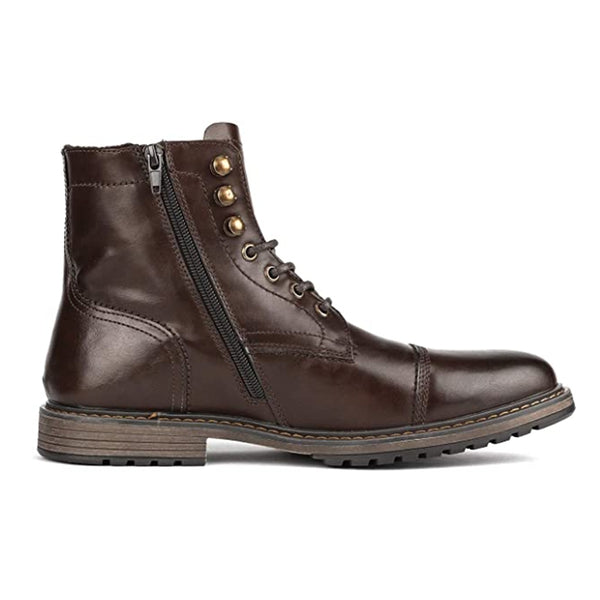 Bruno Marc Men's Motorcycle Combat Oxford Boots