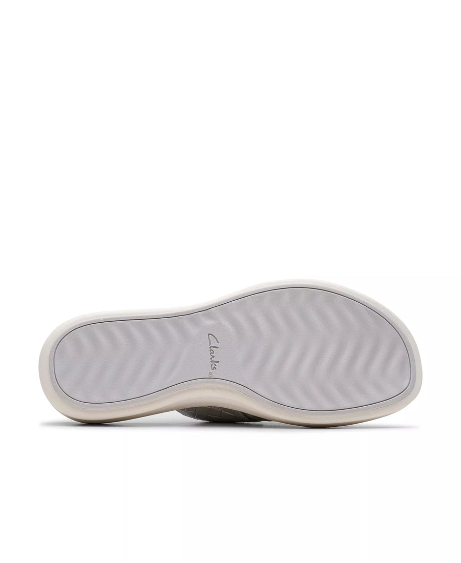 Clarks Women's Drift Buckle Slip-On Slide Wedge Sandals