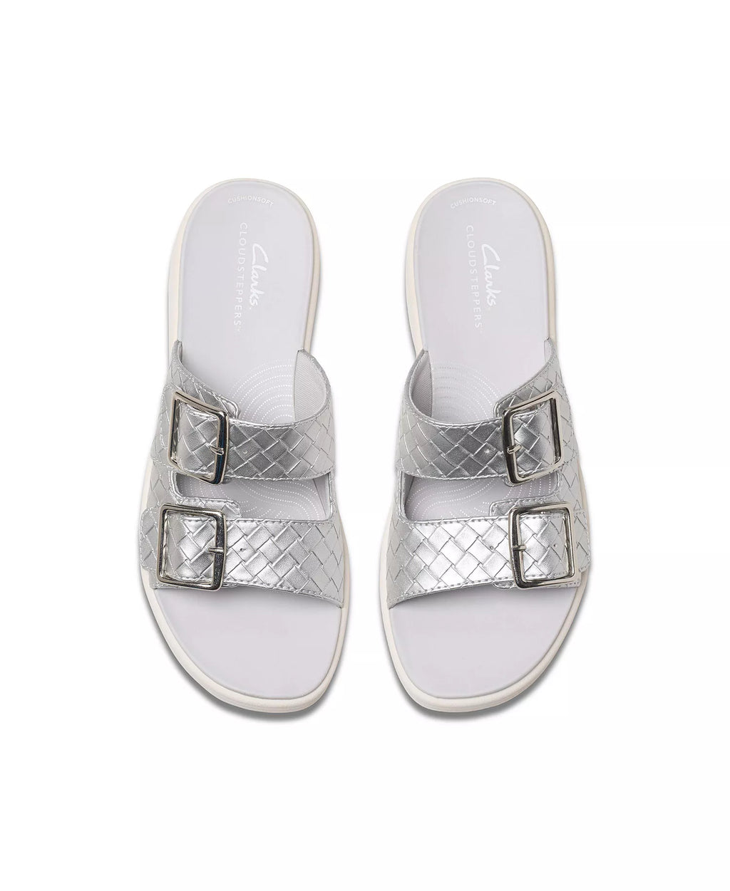 Clarks Women's Drift Buckle Slip-On Slide Wedge Sandals