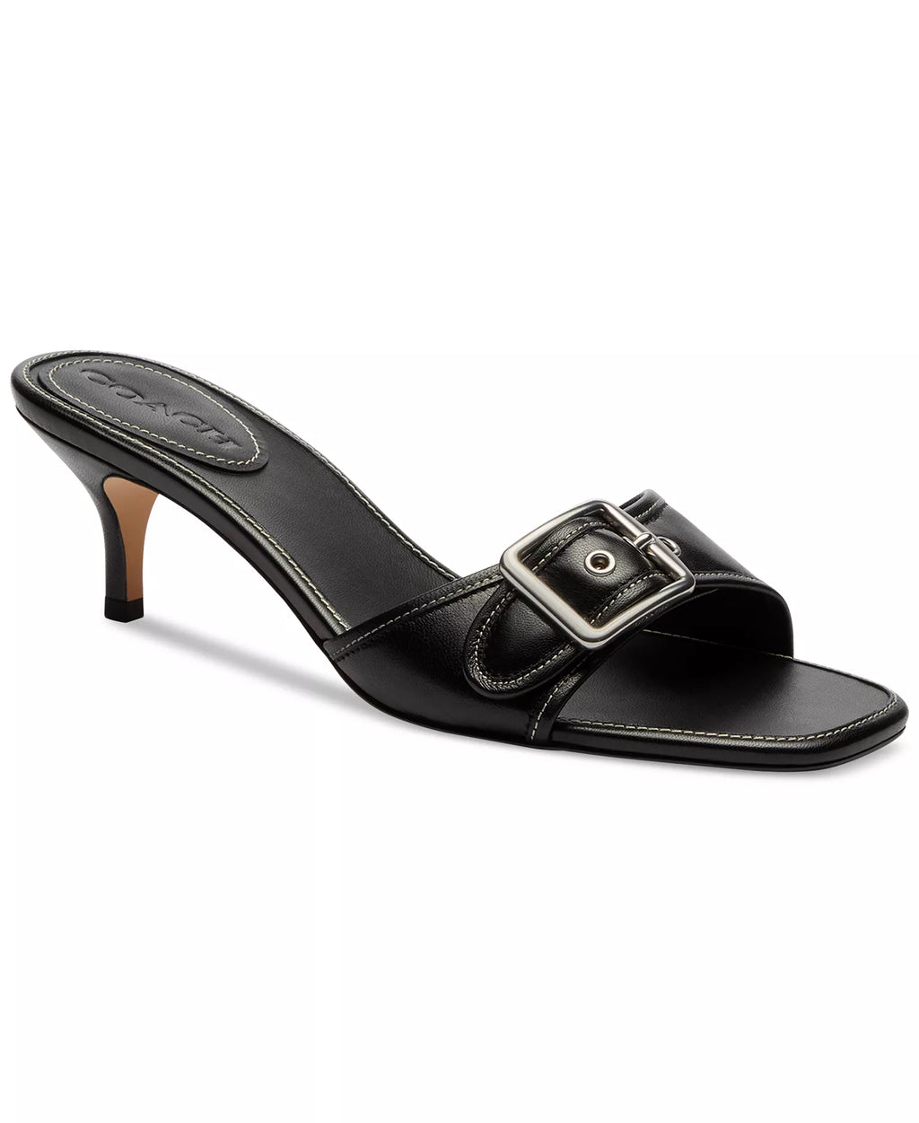 Coach Women's Margot Slip-On Kitten Heel Sandals